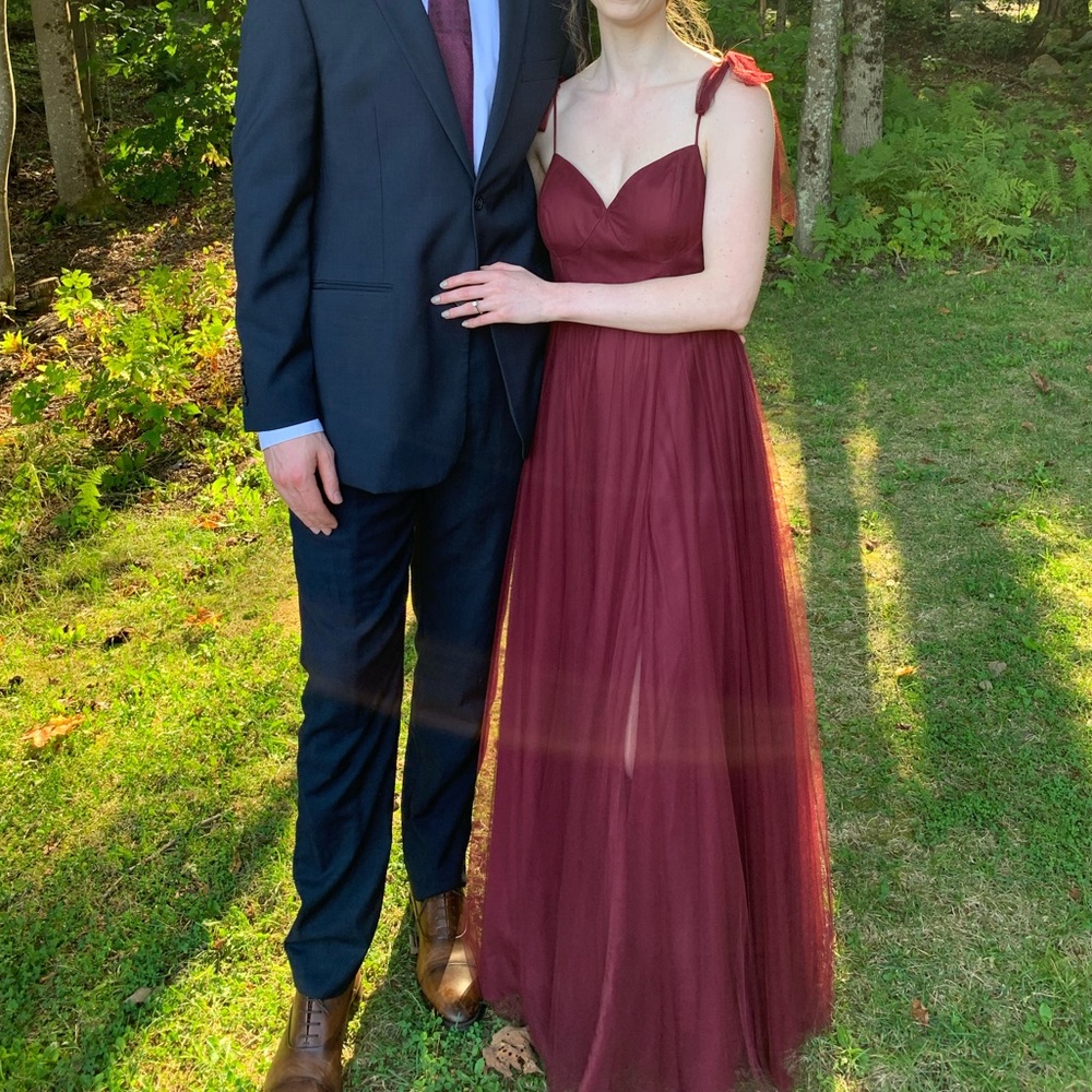Revelry Serenity Dress, Tulle, Cabernet, size 2